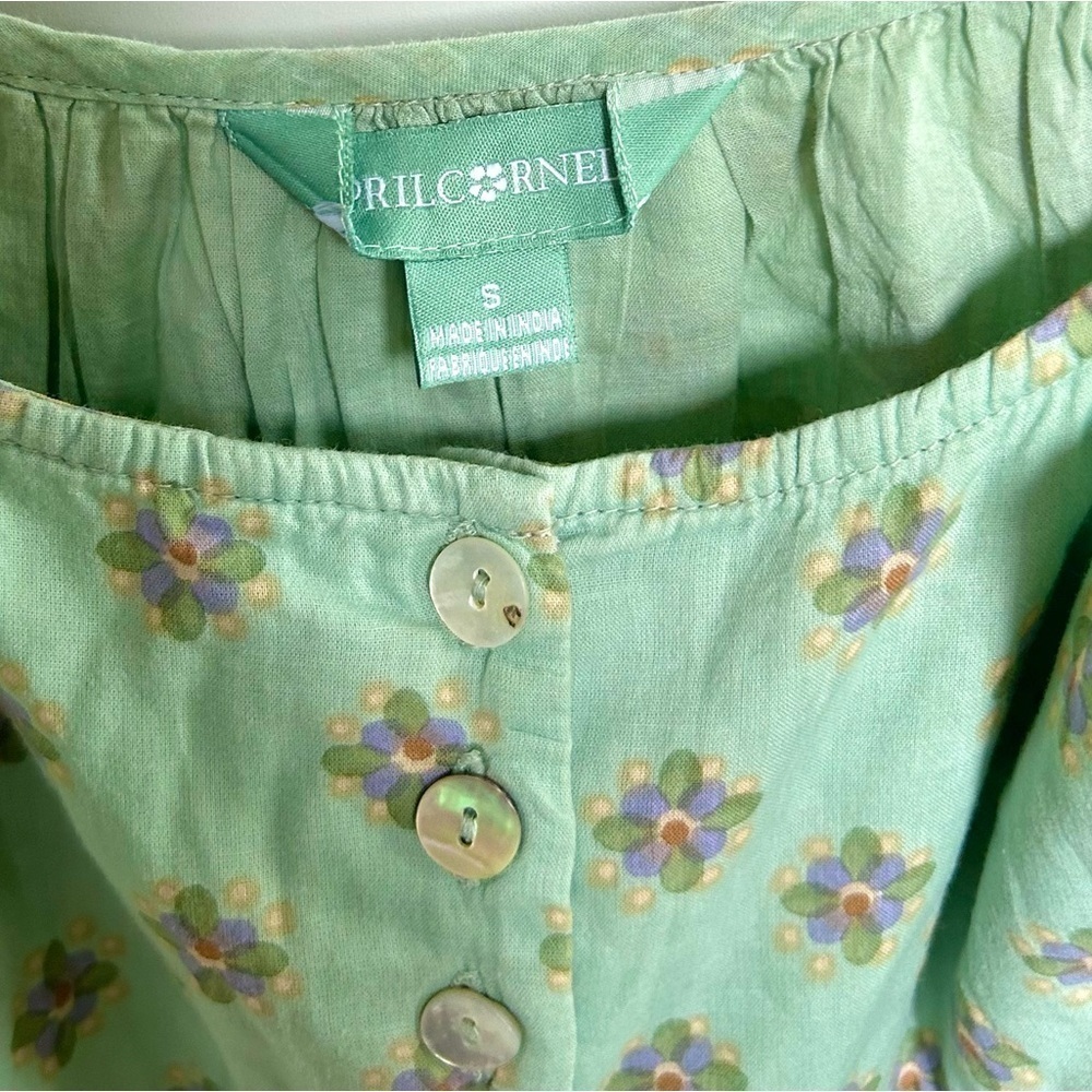 April cornier strappy tunic dress mint green pattern - Picture 10 of 11